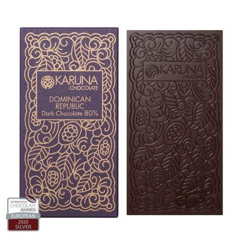 Cioccolato Fondente Monorigine Repubblica Dominicana Karuna BIO 80% 60g