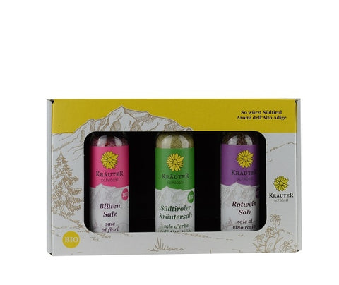 Confezione Regalo 3 Sali alle Erbe Kräuterschlössl BIO 3 x 40 g