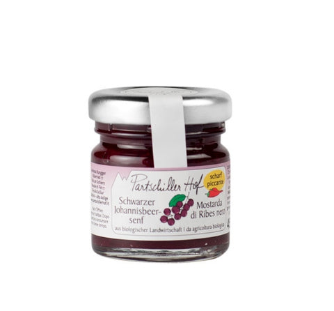 Früchtesenf Schwarze Johannisbeere Partschillerhof BIO 115 g