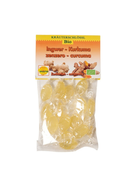 Ingwer-Kurkumazuckerlen Kräuterschlössl BIO 75 g