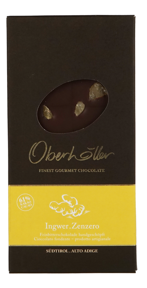 Cioccolato fondente allo zenzero Oberhöller 100 g