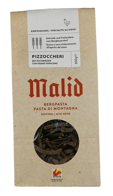 Bergpasta Pizzoccheri mit Buchweizen Malid