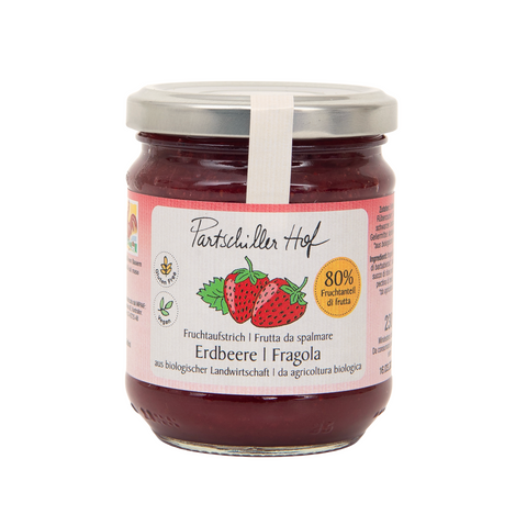 Fruchtaufstrich Erdbeere Partschillerhof BIO 230 g