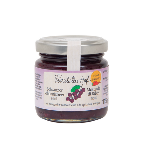 Früchtesenf Schwarze Johannisbeere Partschillerhof BIO 115 g