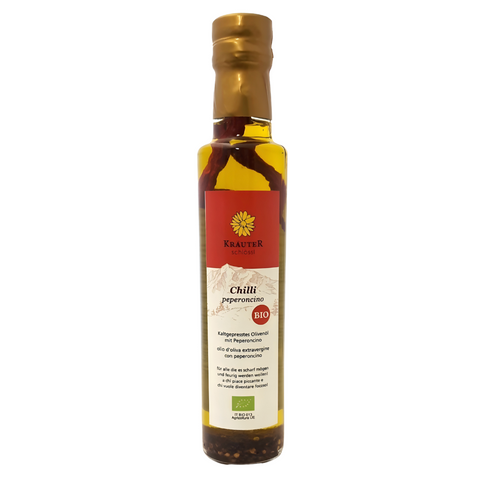 Olivenöl mit Peperoncino Kräuterschlössl BIO 250 ml