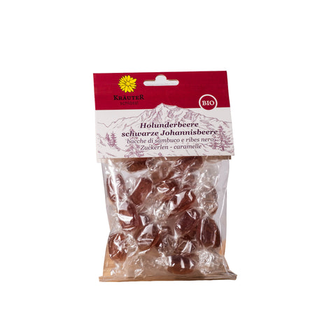 Holunderbeere- & Schwarze Johannisbeerzuckerlen Kräuterschlössl BIO
