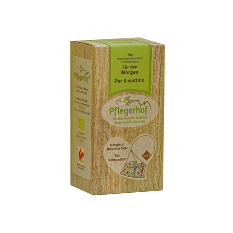 Für den Morgen Kräuterteepyramiden Pflegerhof BIO 18 g