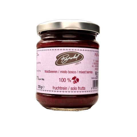 Mixed berries fruit spread 100% fruit Regiohof 220g