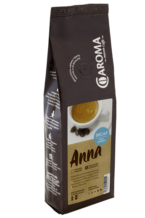Anna 100% Arabica koffeinfrei Caroma 250g gemahlen
