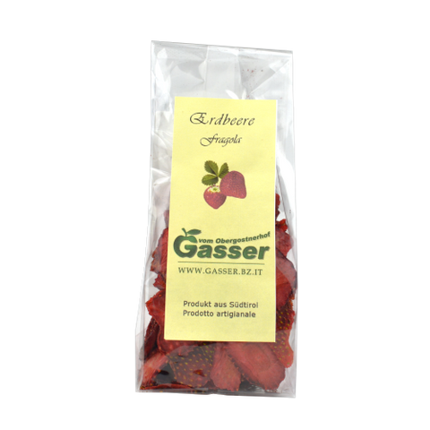 Getrocknete Erdbeeren vom Obergostnerhof 30g