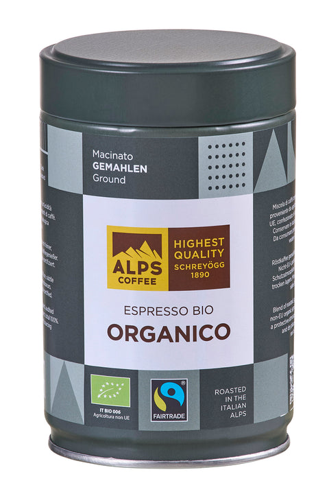 Caffè Espresso BIO Organico 250g gemahlen Alps Coffee