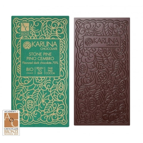 Pino Cirmolo e Cacao dalla Tanzania 70% Karuna BIO 60g