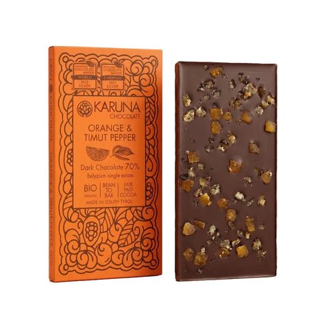 Dark Chocolate Orange & Timut Pepper Karuna BIO
