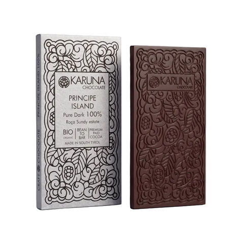 100% Single Origin Dark Chocolate "Principe Island" Karuna Chocolate BIO