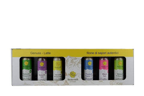 Gift Set 7 Herb Salts Kräuterschlössl ORGANIC 7 x 40 g