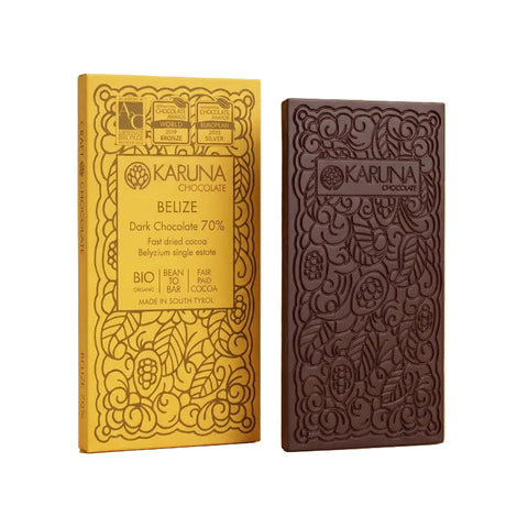 Single Origin Dark Chocolate 70% Belize Karuna BIO