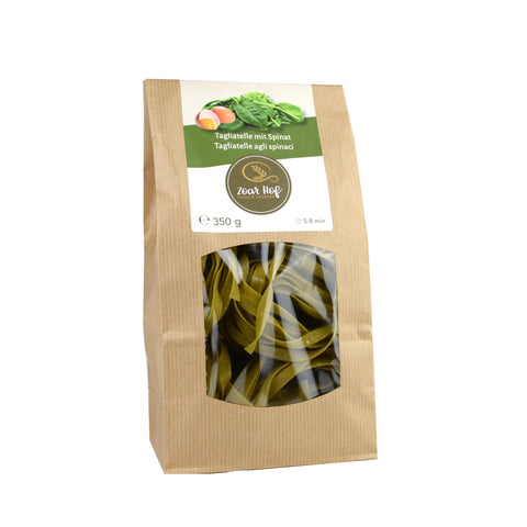 Egg Pasta Ribbon Noodles with Spinach Zoarhof 350g
