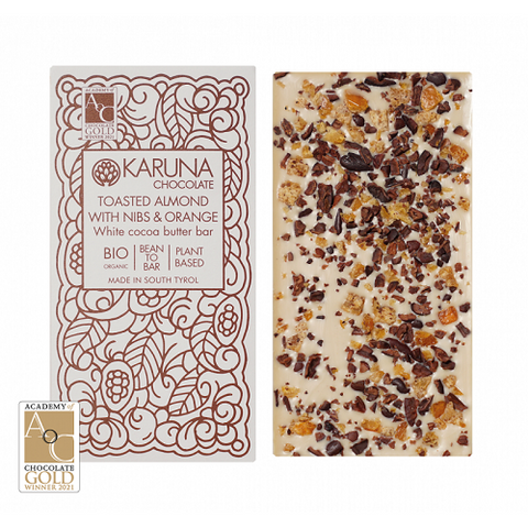 Toasted Almond with Nibs & Orange Karuna BIO 50g