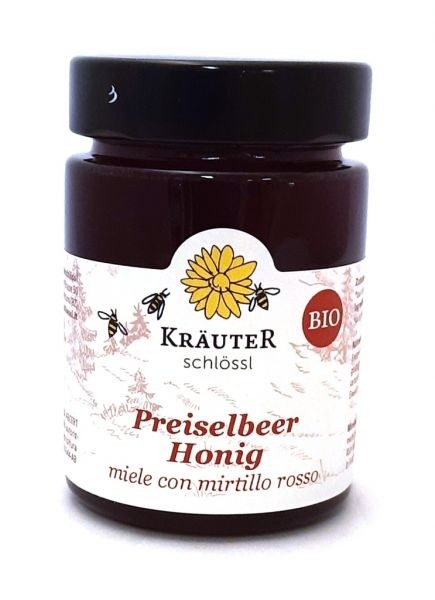 Miele di mirtillo rosso | Kräuterschlössl BIO 240 g