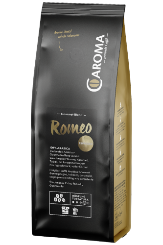 Romeo 100% Arabica Espresso Caroma 250 g Chicchi