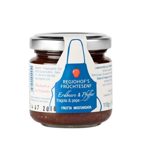 Regiohof Strawberry & Pepper mustard 110 g
