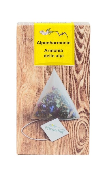 Pflegerhof ORGANIC Alpenharmonie herbal tea in pyramid bags 20 g