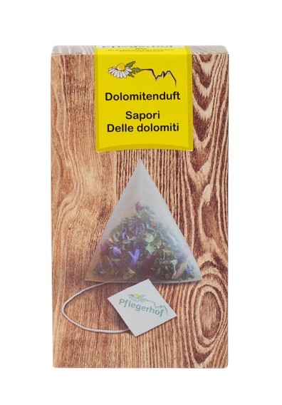 Pflegerhof ORGANIC Dolomitenduft herbal infusion in pyramid bags 18 g